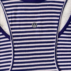 Lululemon purple/white tank top
